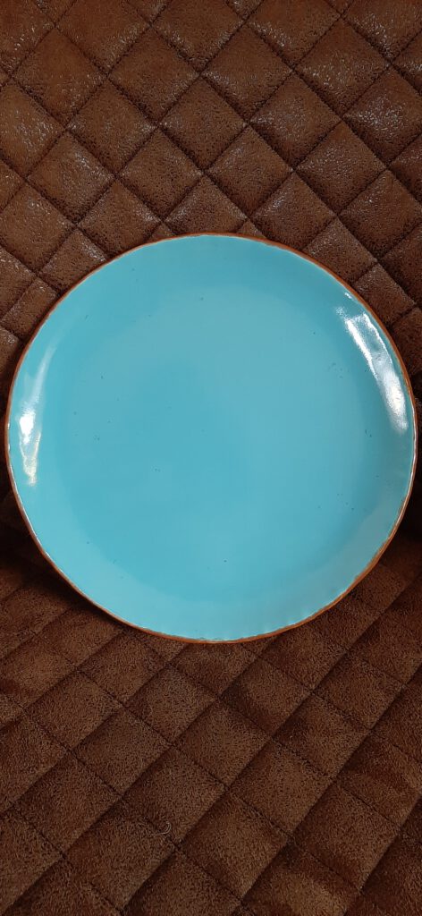 blauer Teller, Keramik Geschirr, KeraMik von Herz zu Herz, Augsburg, Handarbeit, Einzelstück