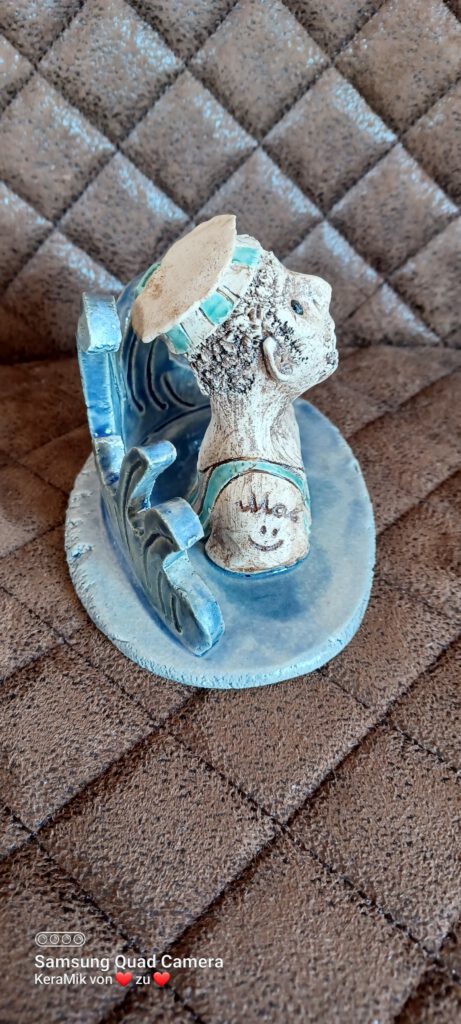 Seemann, Keramik Figur, Kunst aus Ton, maritime Figur, individuelle Geschenke, Mini Büste Seemann, KeraMik von Herz zu Herz, Clayartist