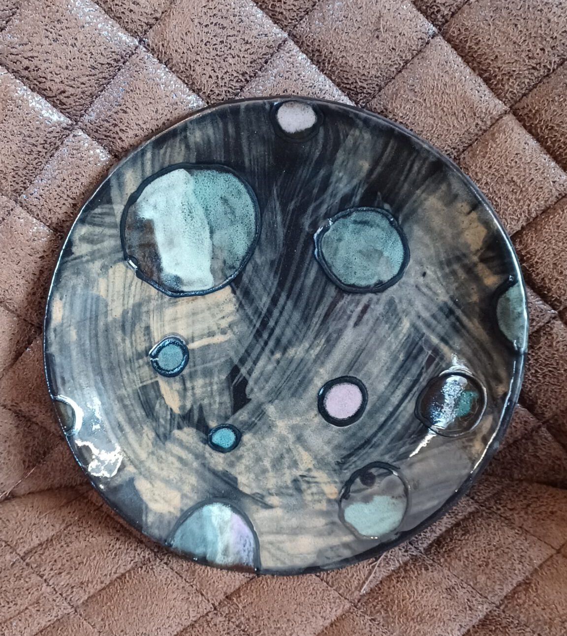 origineller Teller, handgefertigtes Einzelstück aus Keramik, Keramik Teller, individuelle Keramik für den Tisch, KeraMik von Herz zu Herz