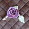 Rose, Rosen Ast, Keramik Rosen Ast, originelle Keramik Kunst, Clay Artist, Amethyst farbige Rose, immer blühende Rose, handgefertigte Amethystfarbene Rose, KeraMik von Herz zu Herz
