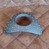 Eierbecher Unikat, schwarz/ grüner Eierhalter, Keramik Frühstücksei Halter, originelle Keramik, KeraMik von Herz zu Herz